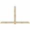 Ekena Millwork Eugene Rough Sawn Timber Gable Bracket, Douglas Fir, 108"W x 63"H x 2"D x 6"F, 14/12 Pitch GBW108X63X0206EUG00RDF - alternate 1